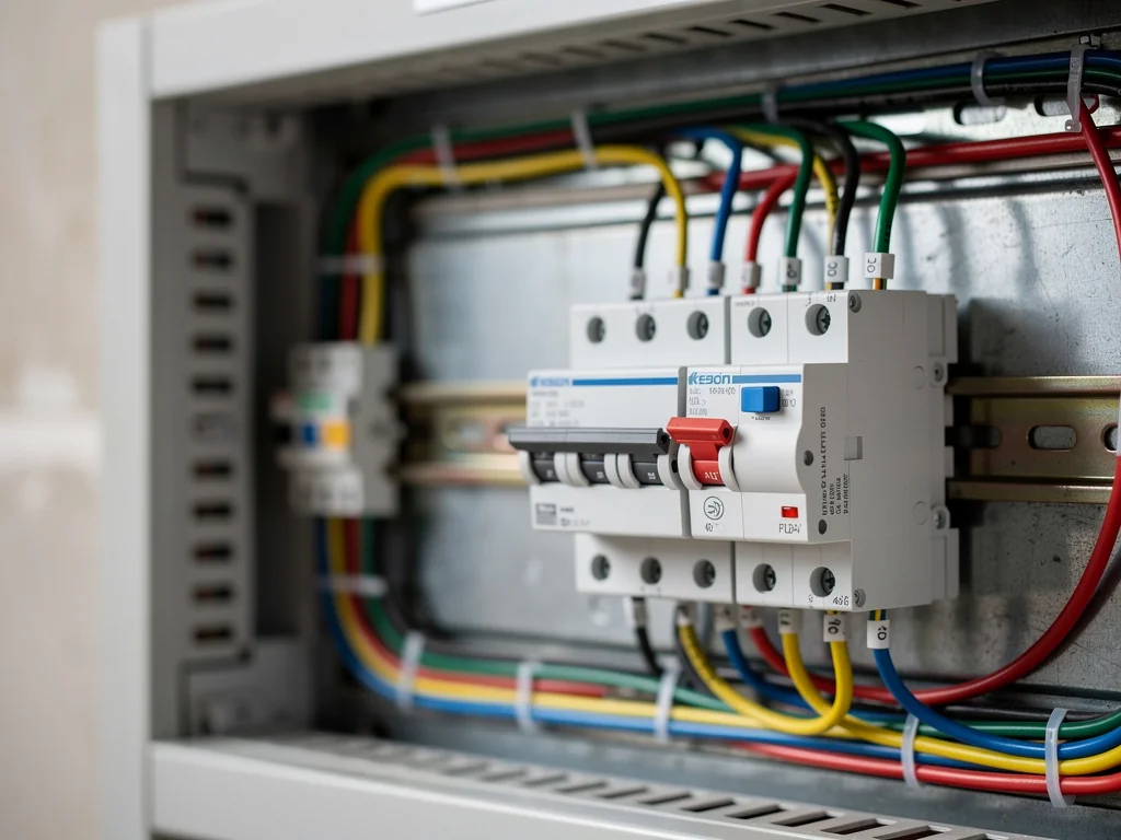 Ligne dédiée et différentiel ajoutés au tableau électrique